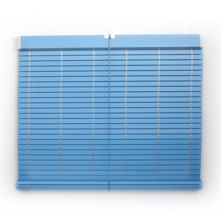 Persiana cadenilla alicantina pvc azul mediterráneo a medida exterior