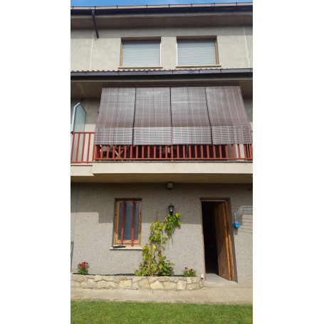 Cortina Alicantina de Plástico - Nogal Oscuro