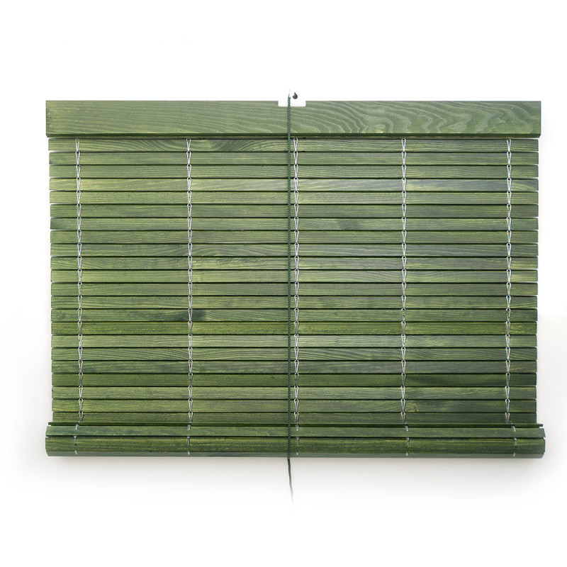 persiana alicantina de madera verde rústico barnizada exterior a medida persianasalicantinas.net