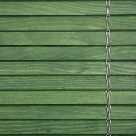 Persiana alicantina de madera enrollable a medida exterior verde oscuro persianasalicantinas.net 2