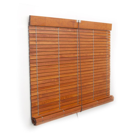 Persiana alicantina madera a medida avellana barnizada para exterior persianasalicantinas.net