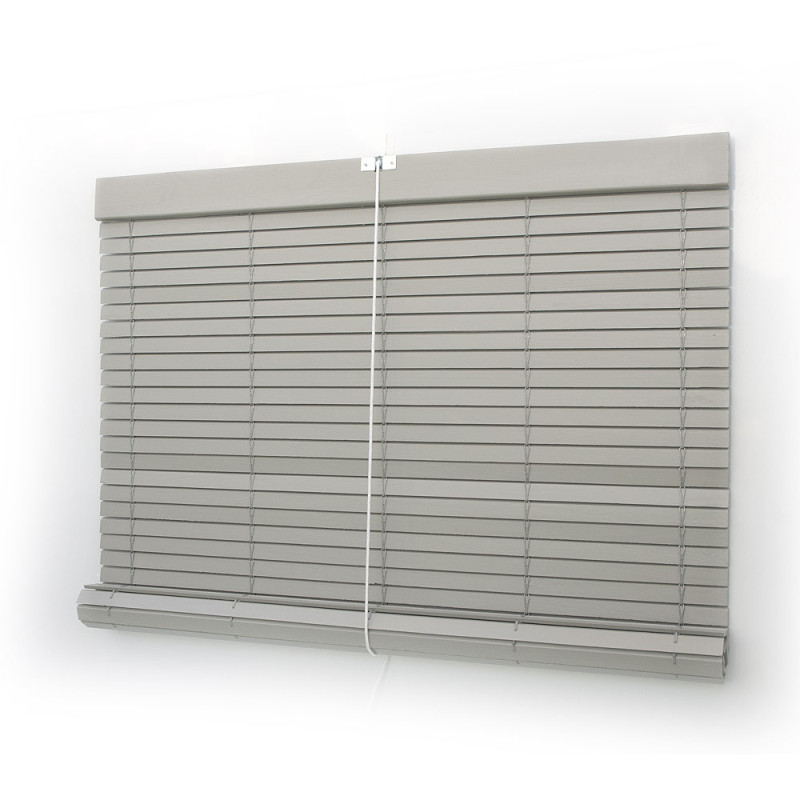 Persiana de madera alicantina gris a medida enrollables para exteriores persianasalicantinas.net