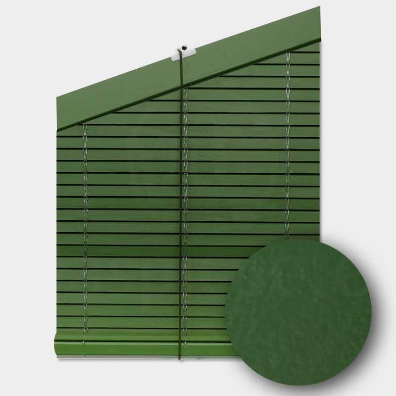 persiana para ventanas triangualares verde exterior enrollable a medida persianasalicantinas.net