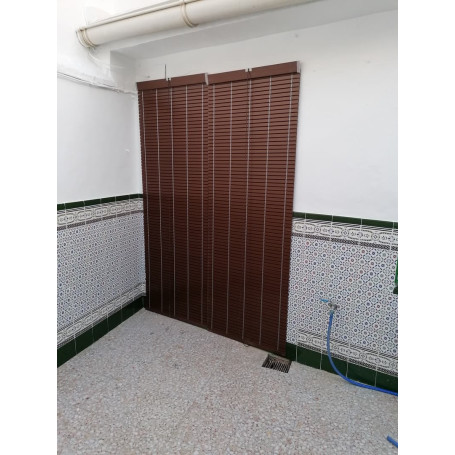 persianas alicantinas de plastico para puertas exteriores a medida color nogar persianasalicantinas.net