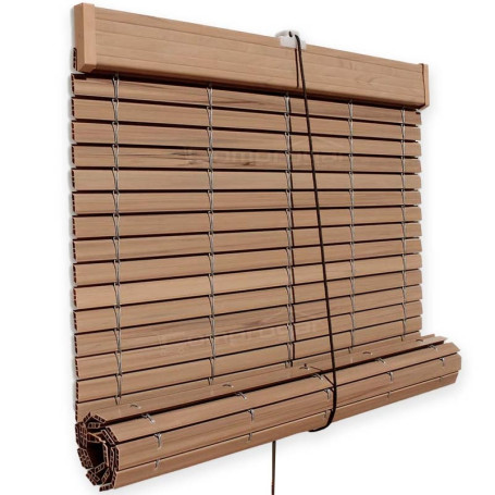 persiana alicantina de plastico pvc a medida enrollable exterior color madera imitacion persianasalicantinas.net