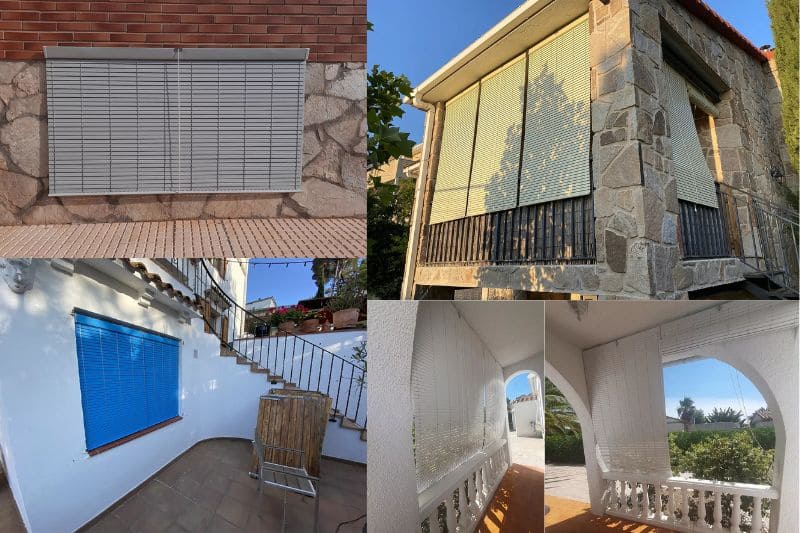 persiana alicantina de pvc plastico nogal persiana alicantina de pvc plastico nogal